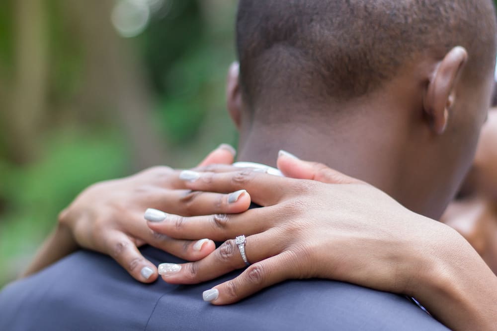 Our Adirondack wedding venue also makes a great place to return over the years to enjoy romantic getaways in Upstate New York, like this beautiful black couple