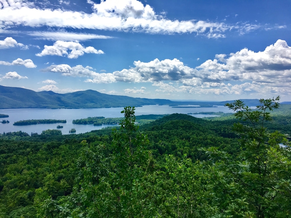 beautiful views from the Lake George hiking trails in the Adirondacks