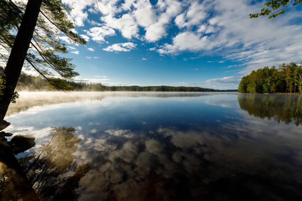 Beautiful view of Friends Lake, taken near one of the top-rated Upstate New York Resorts