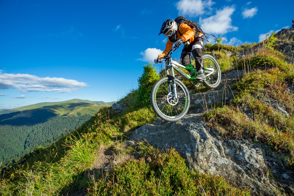 downhill mountain biking is one of the many things you can do at Gore Mountain Ski Resort This summer