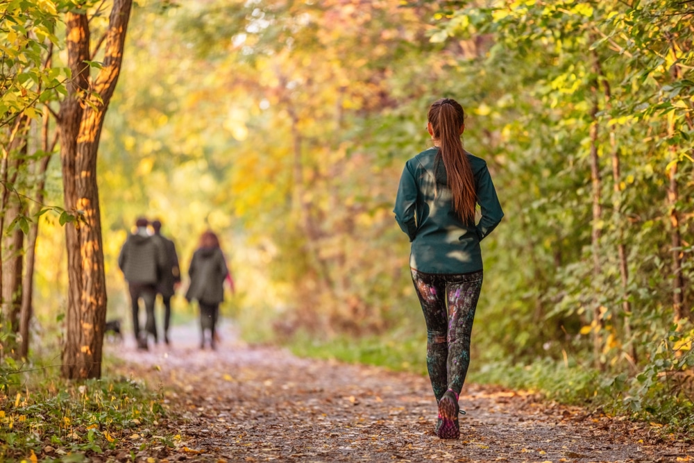 Taking in the fresh air and walking the trails is one of the best things to do in Upstate New York This Fall