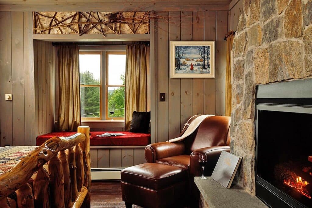 Romantic Getaways in Upstate NY start at our Hotel in the Adirondacks, photo of one of our beautiful rooms