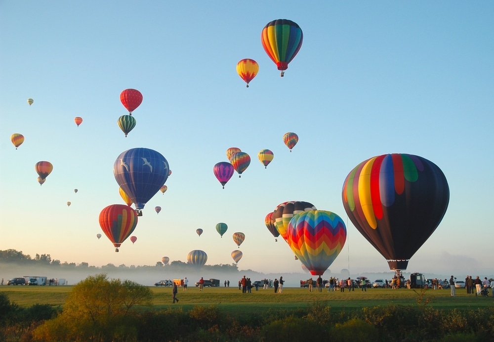 Photo of the Adirondack Balloon Festival, one of the best activities for an Adirondack getaway