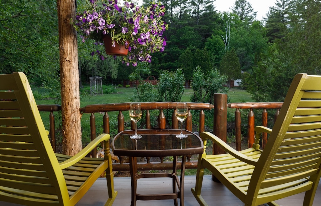 one of the best Places to Stay in the Adirondacks this summer for a romantic getaway